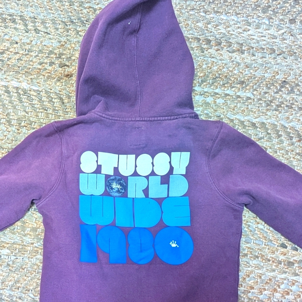 Stussy Girls Hoody Sweatshirts Size XS RARE Vintage 1980